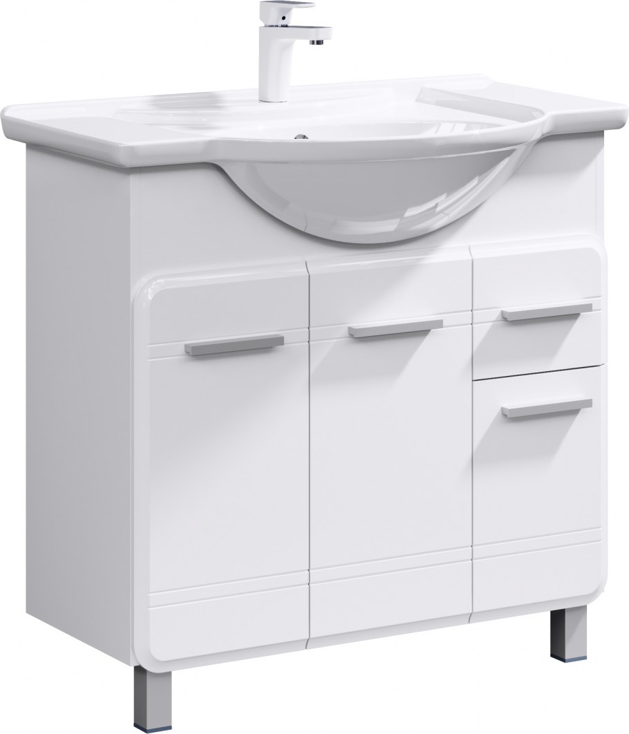 Корсика 75 (Aqwella) тумба с раковиной (750х860х350)