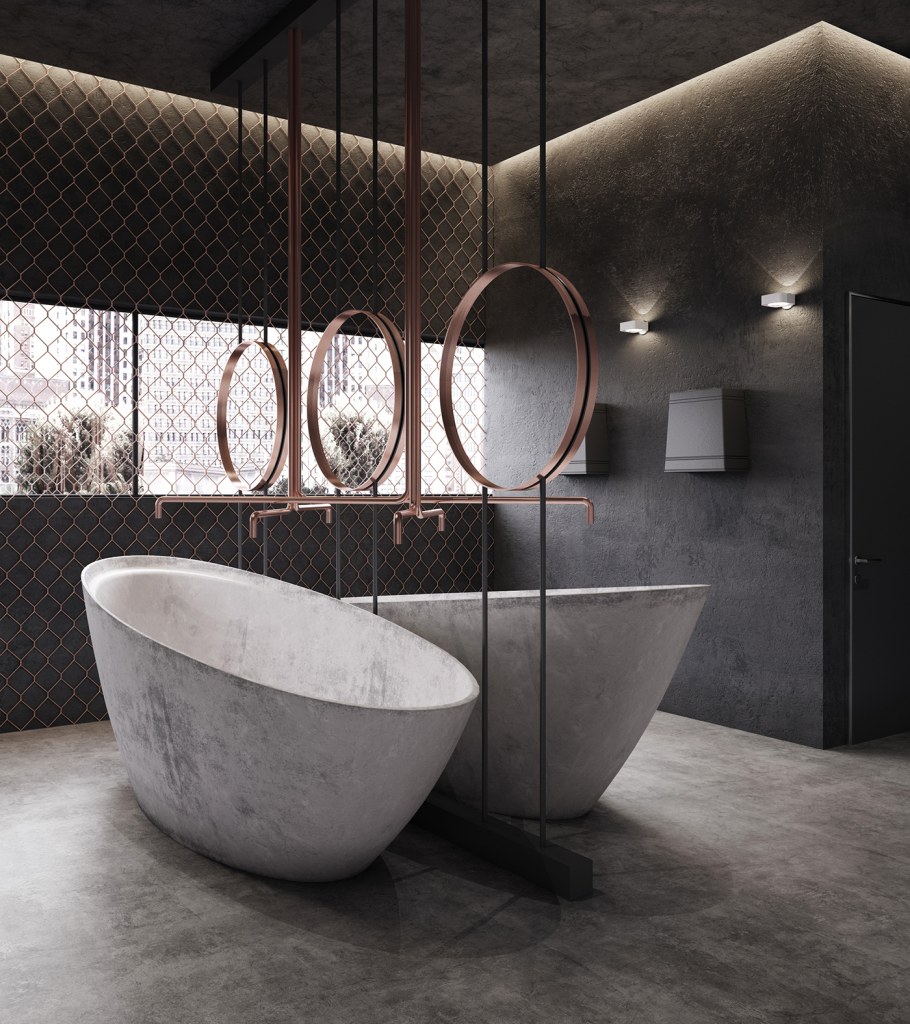 Ванная комната в стиле Индастриал