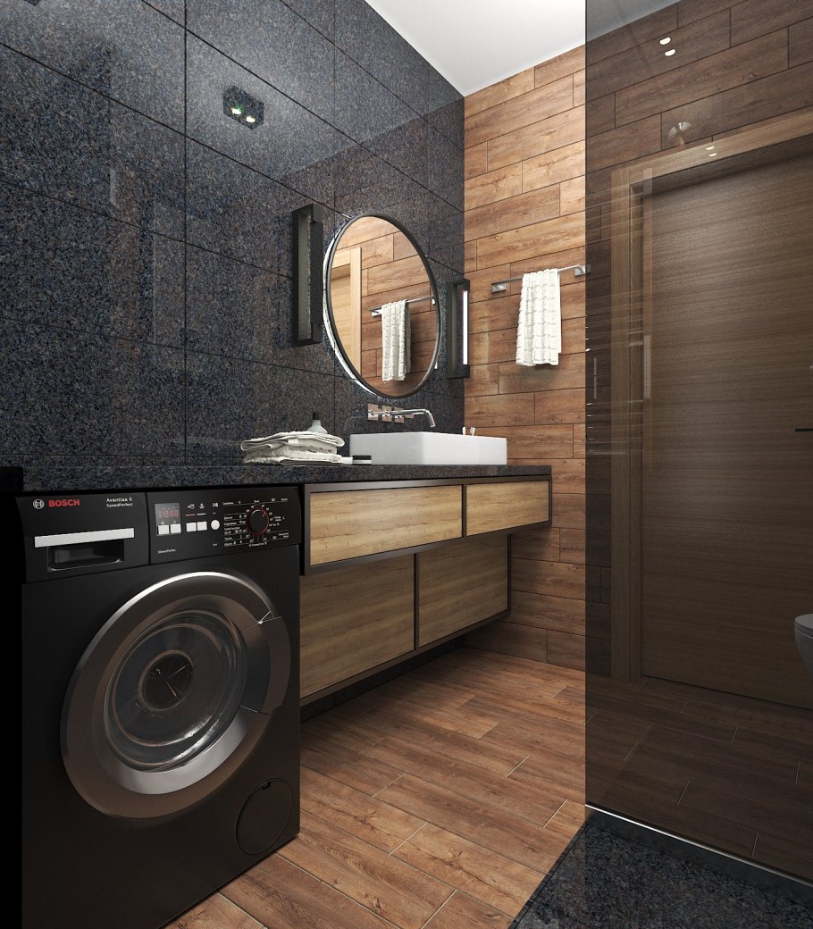 Душевая лофт 5м2