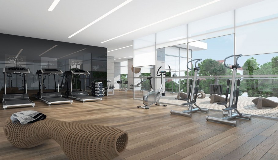 Фитнес центр интерьер