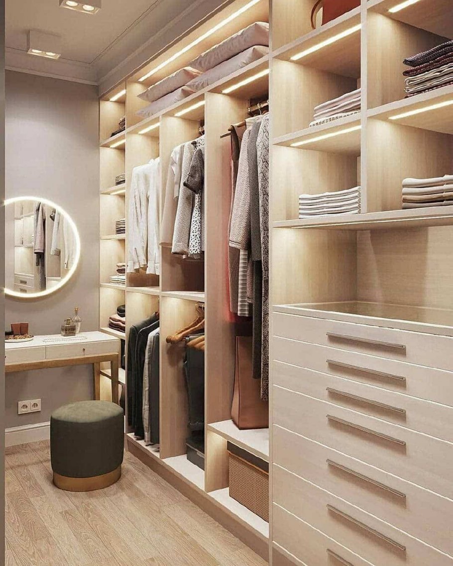 Интерьер гардеробной