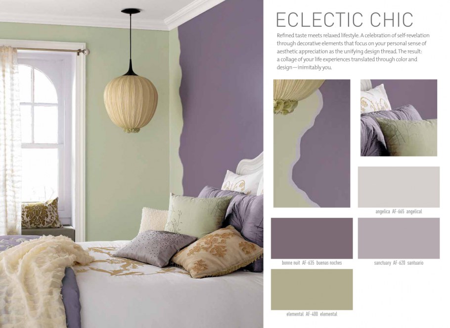 Палитра для спальни светлых оттенков