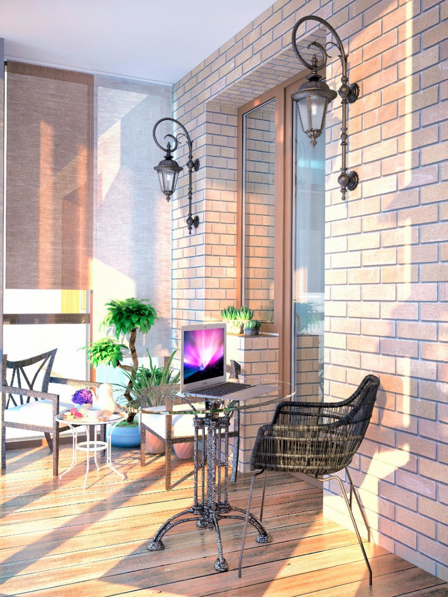 Интерьер лоджии п44т