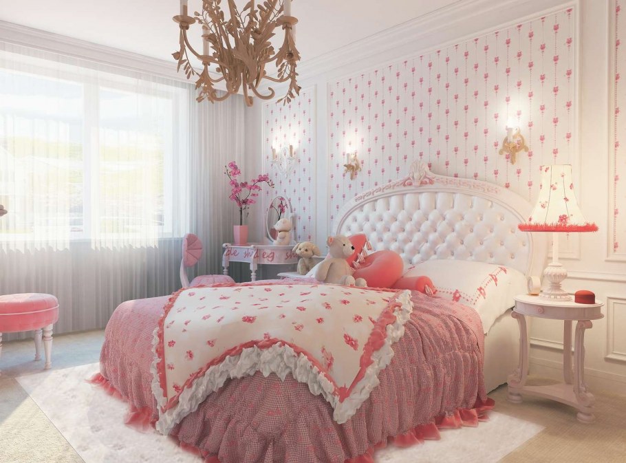 Интерьер спальни для девочки