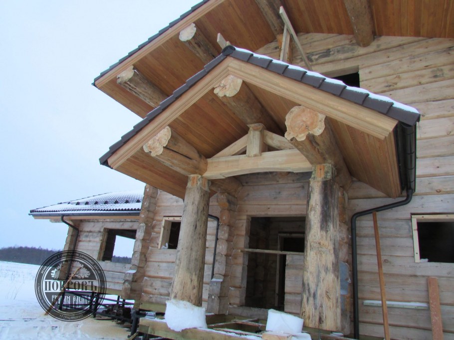 Интерьер дома норвежской рубки