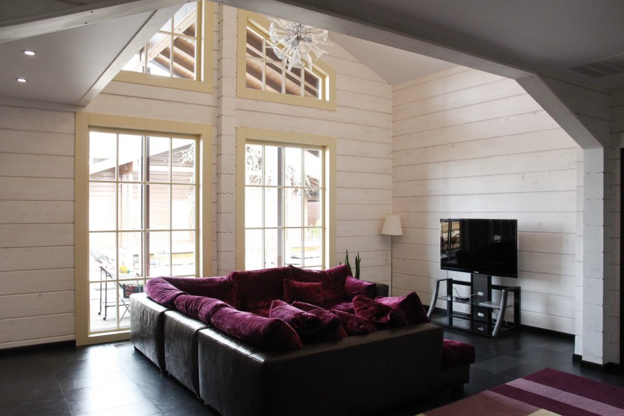 Дом из лафета интерьер