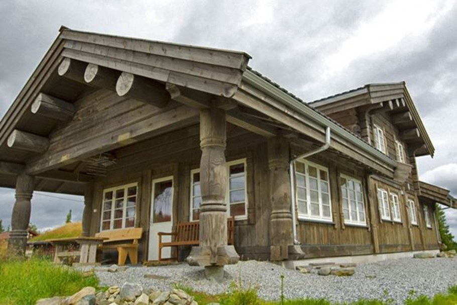 Интерьер в скандинавском стиле в деревянном доме