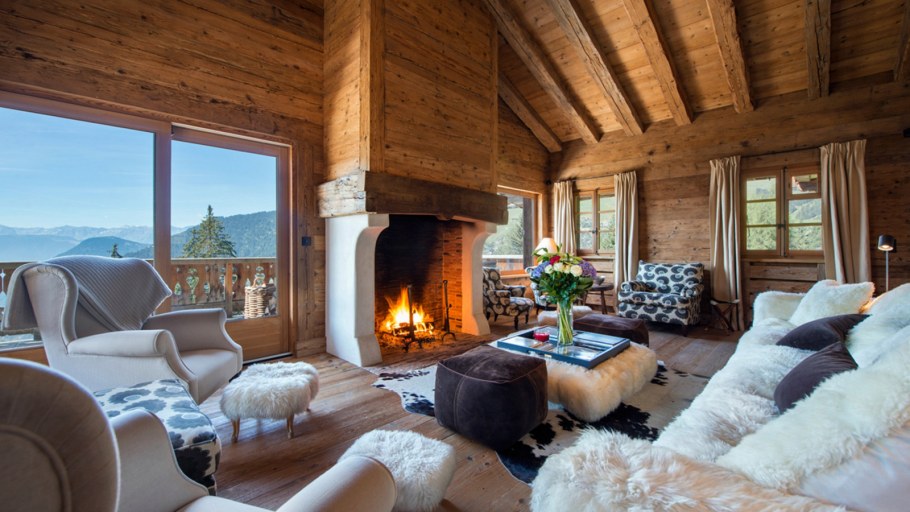 Шале в Альпах внутри