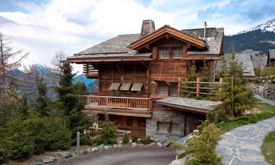 Шале в горах Швейцарии