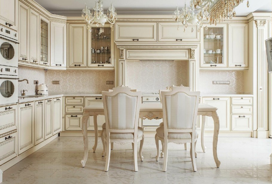 Кухня столовая в классическом стиле