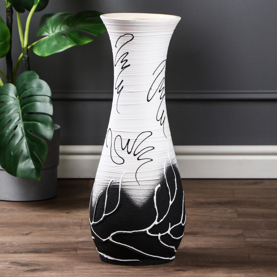 Напольная ваза belvedor 60 см белая