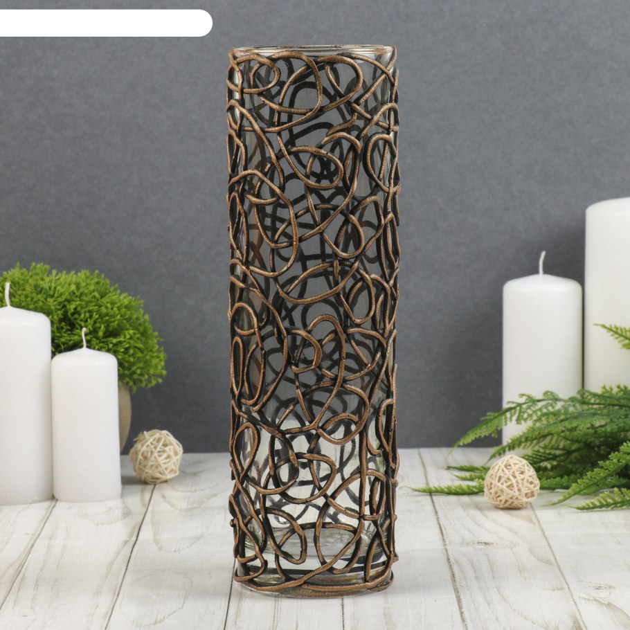 Стеклянные напольные вазы