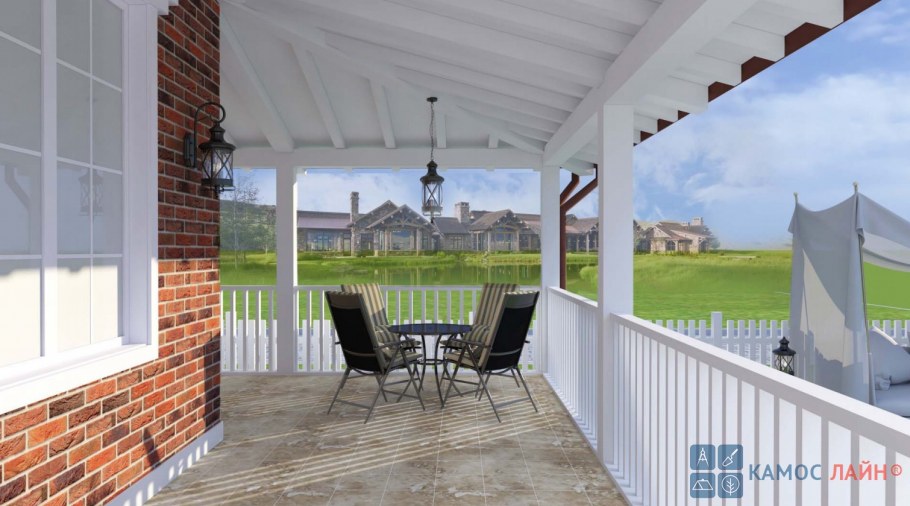 Веранда к таунхаусу