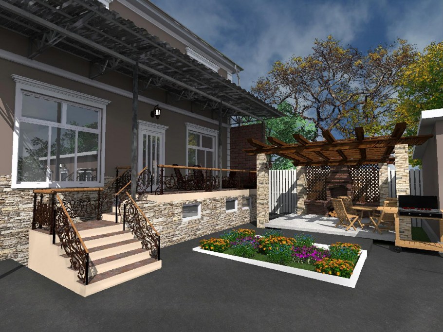 Терраса в таунхаусе