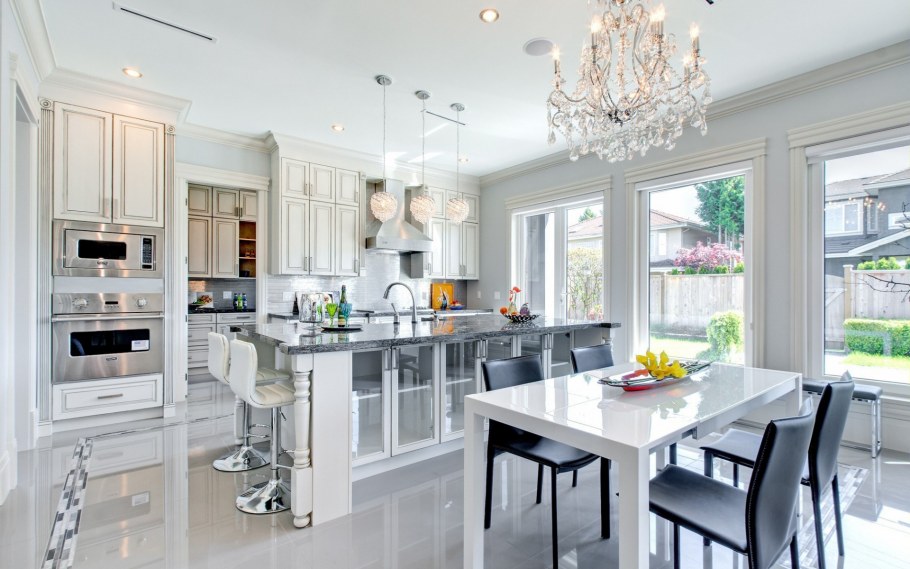 Люстры на кухню в интерьере