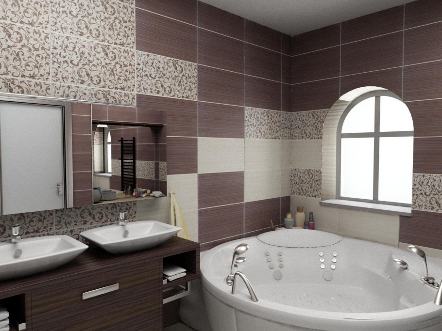 Ванная комната коричневый