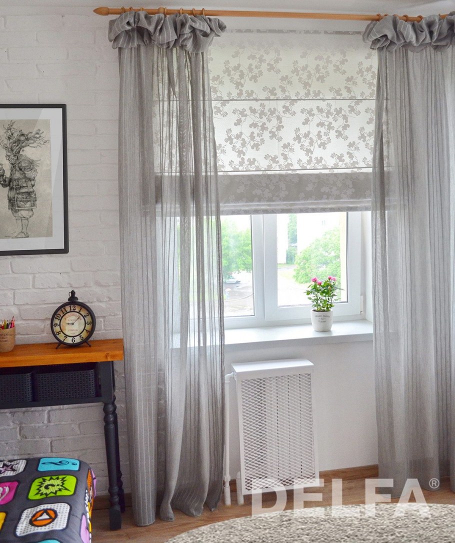 Римские шторы и тюль