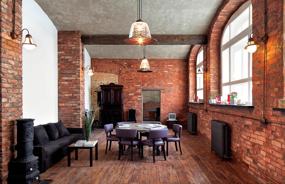 Комната в стиле лофт 4к