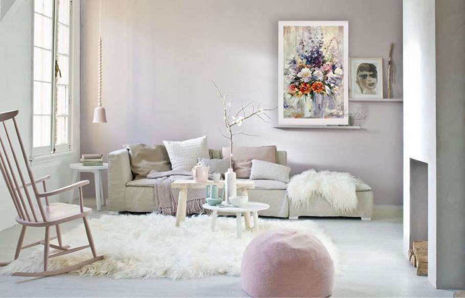 Палитра цветов краски для стен Dulux в интерьере