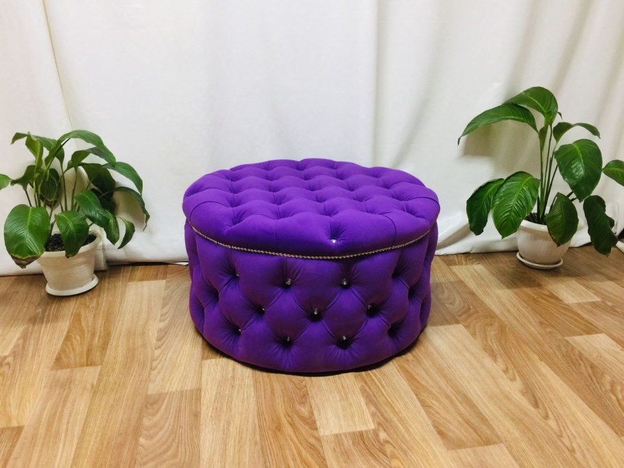 Пуф Мебелина с каретной стяжкой