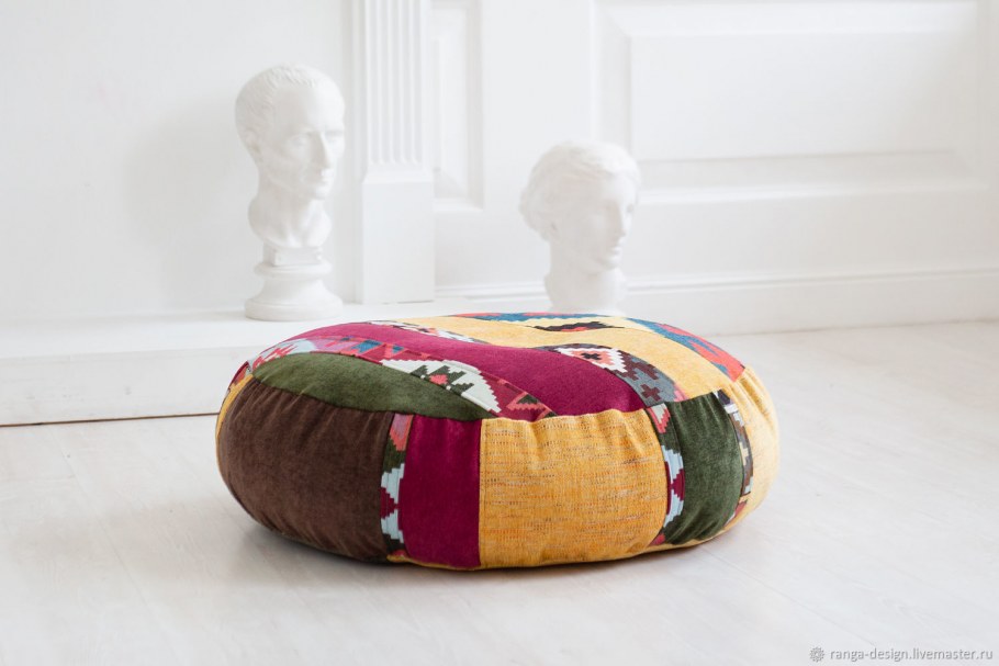 Пуф trendy, светлый пэчворк