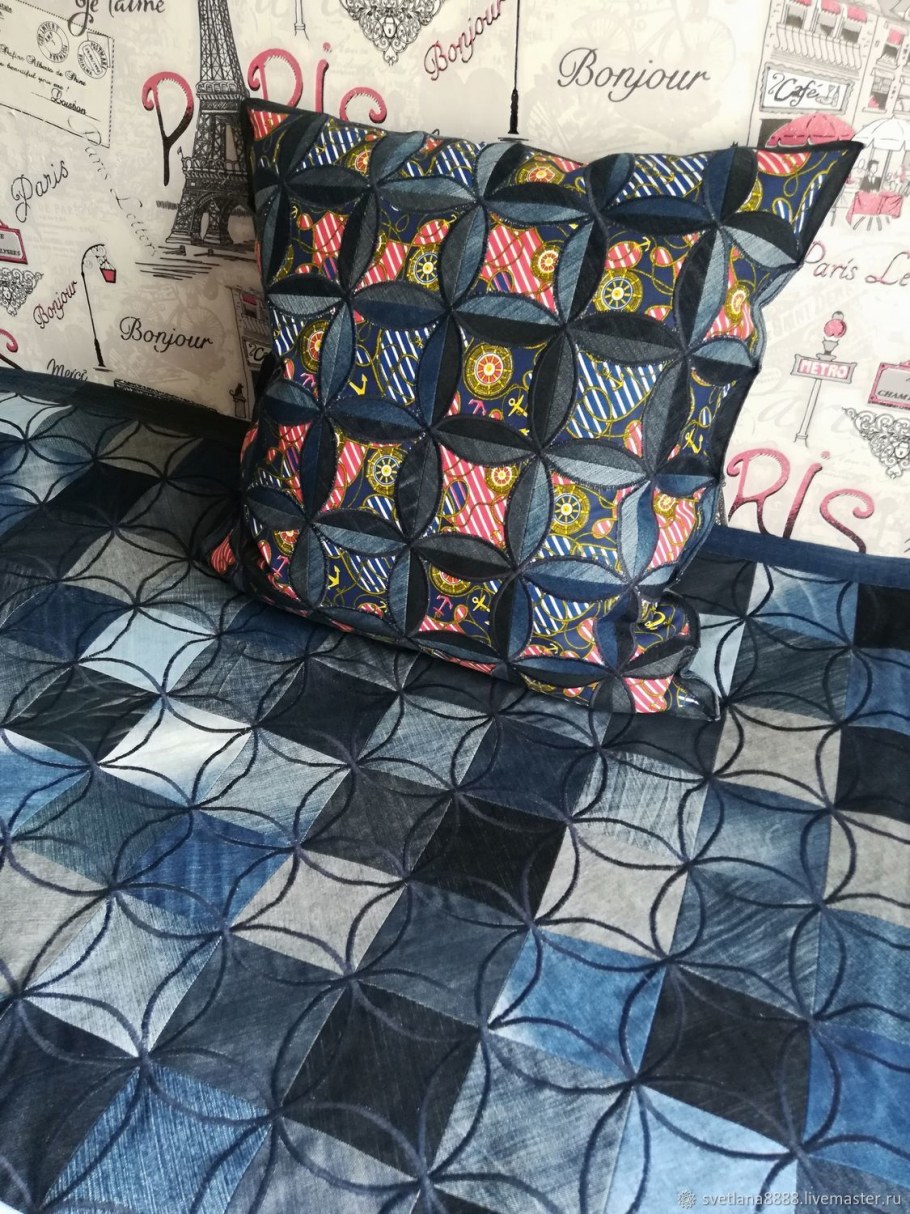 Печаоркиз джинсовой ткани