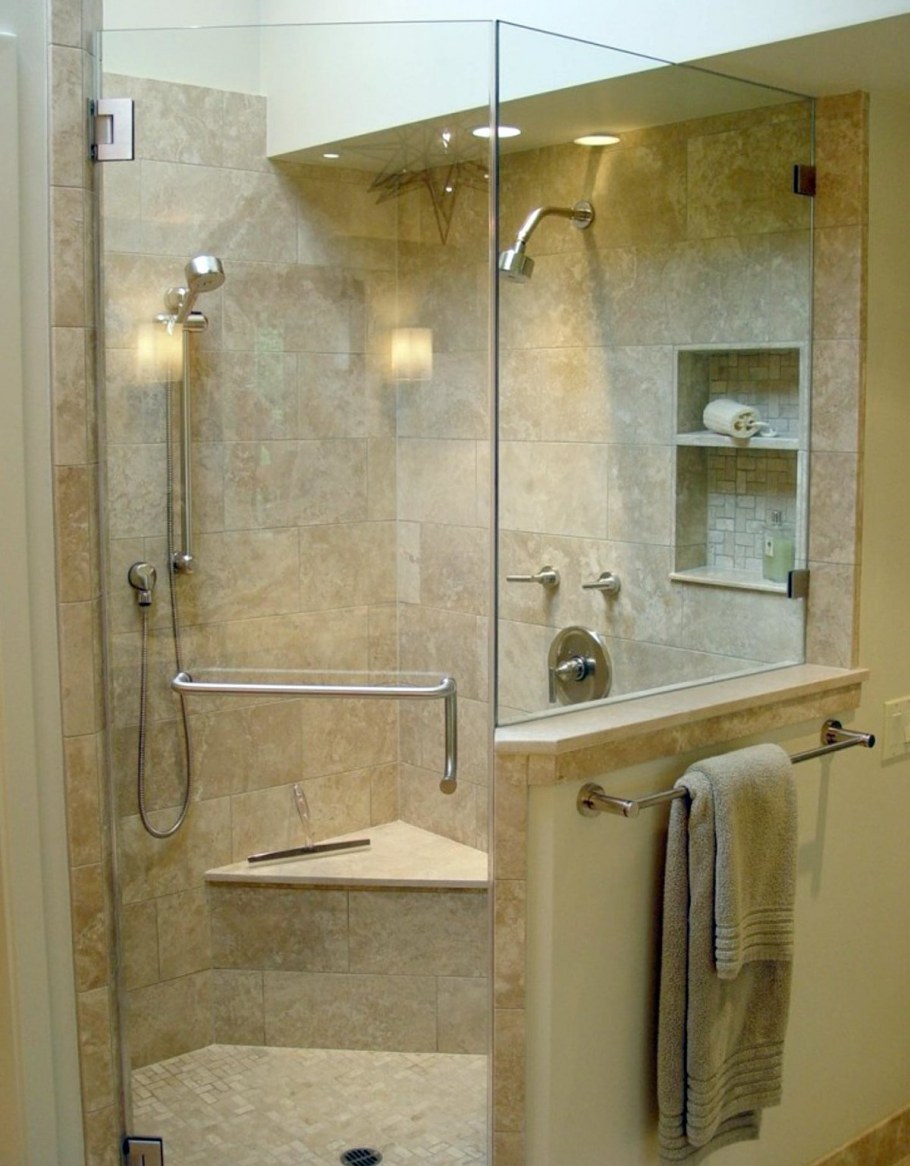 Ванная комната без ванны с душем