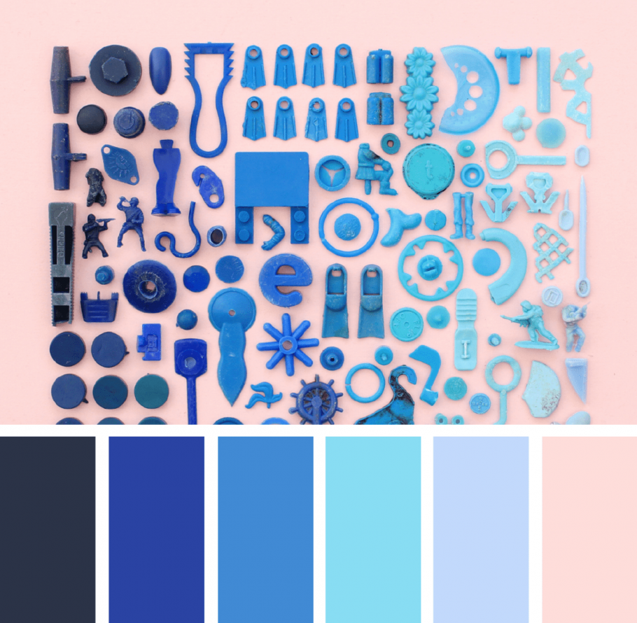 Голубая гамма цветов