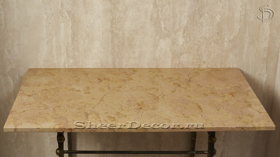 Столешница для кухни мрамор джалло 7025d