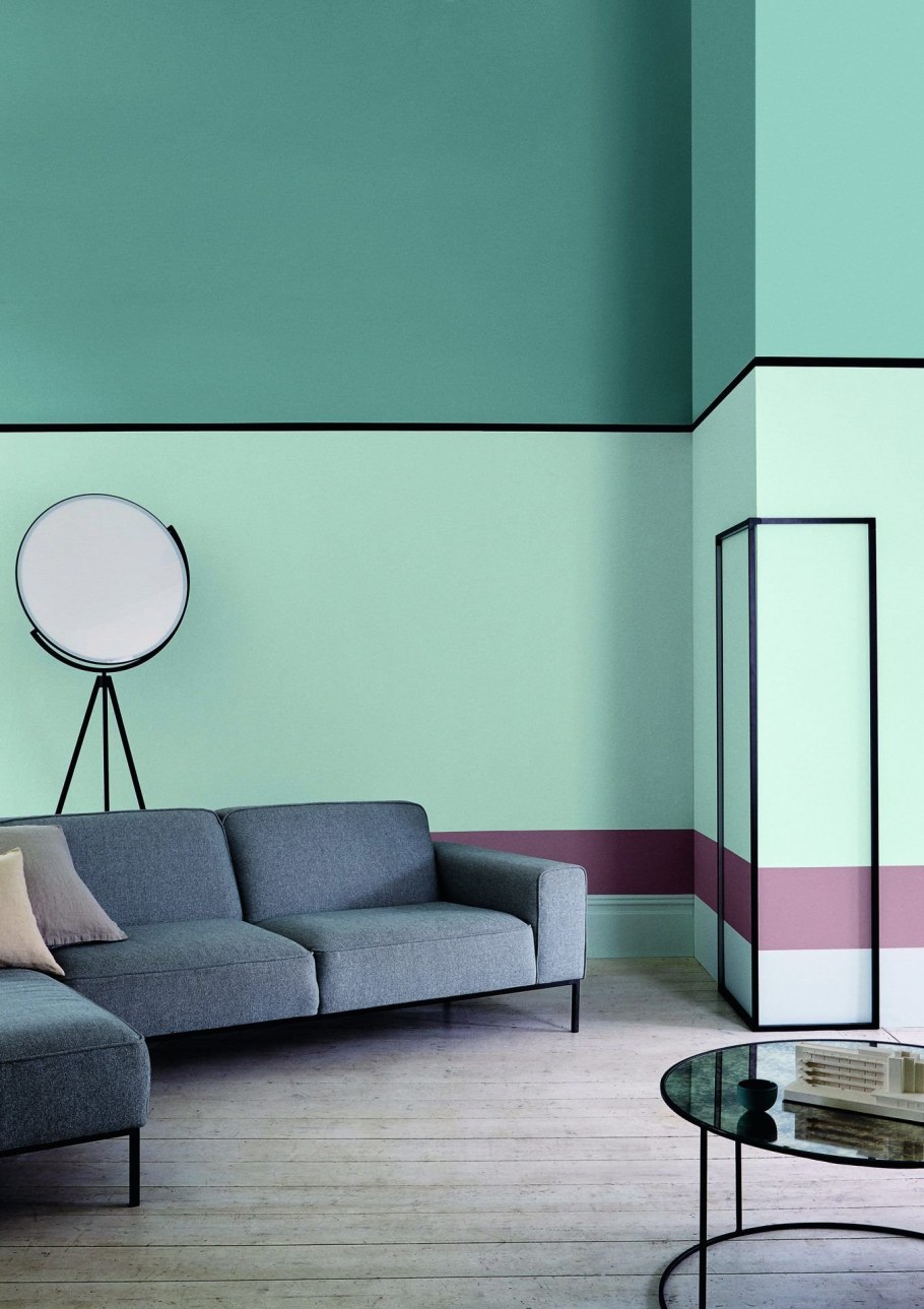 Модное окрашивание стен