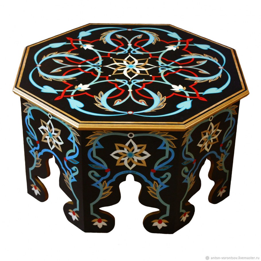 Кофейный Маррок марокканский столик