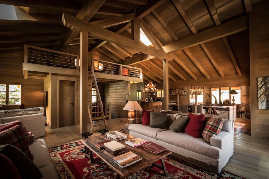 Шале интерьер