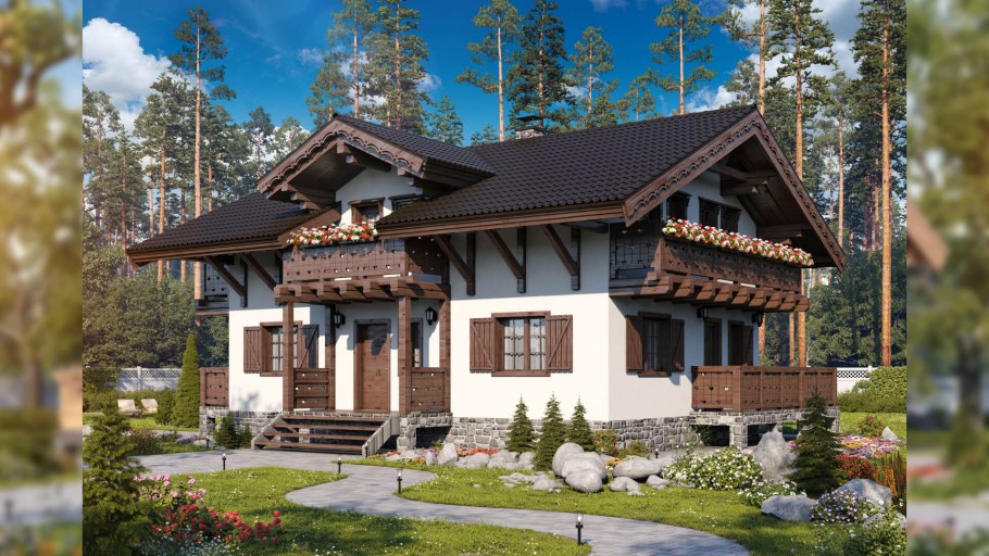 Архитектура Шале Швейцария