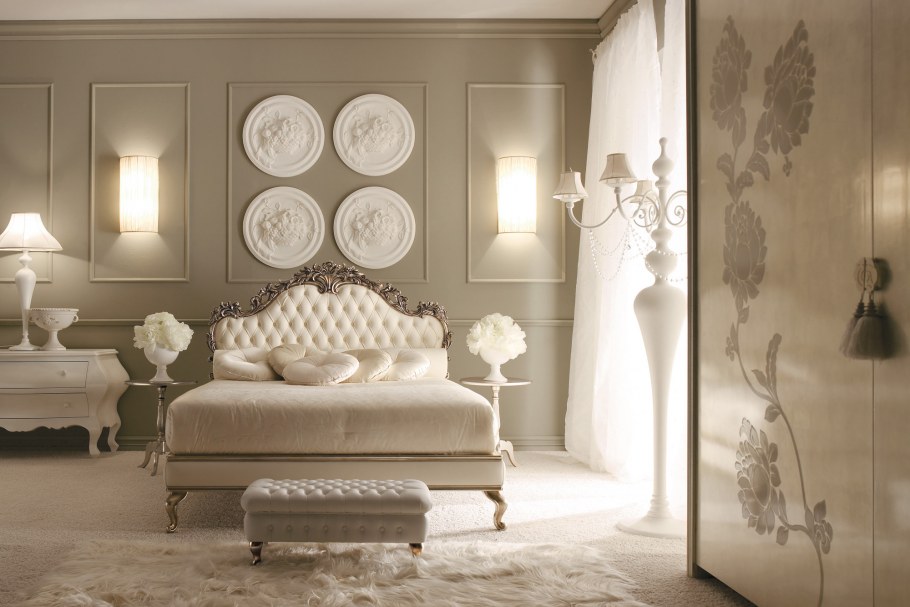 Интерьер спальни Неоклассика Италия