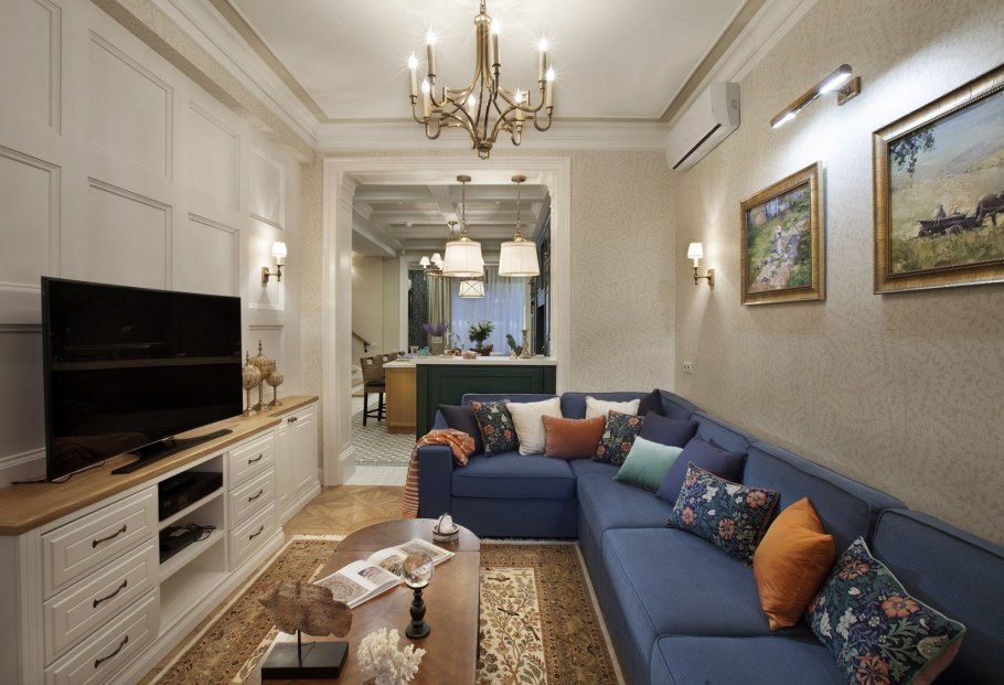 Узкая гостиная