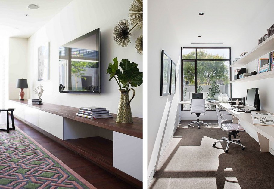 Узкая спальня