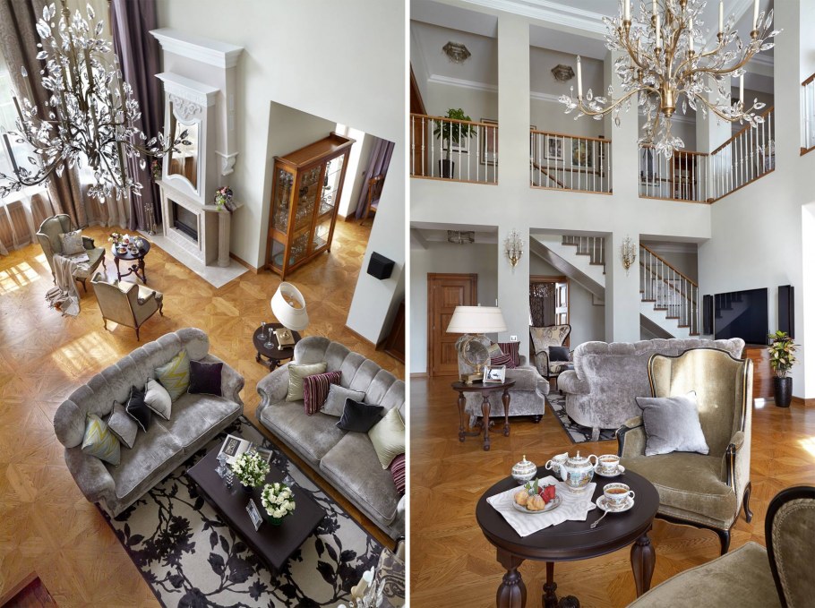 Смешение классического и современного стиля в интерьере