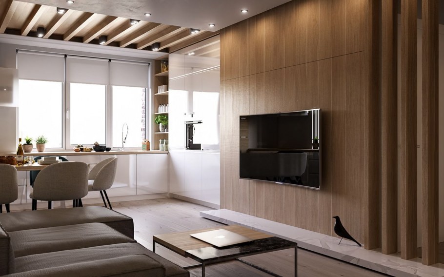 Дизайн интерьера квартиры в ЖК на Заречной улице