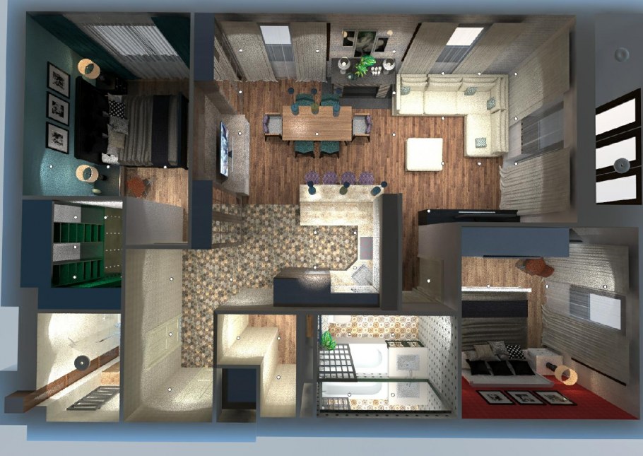 Проекты квартир 65 квадратных метров