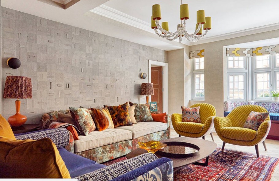 Палитра красок для стен Dulux сочетание