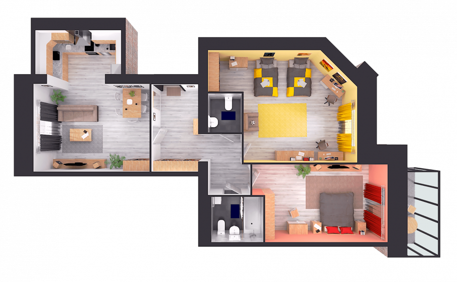 Планировка квартир ЖК Беркут