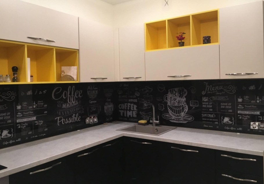 Кухонный фартук кофе тайм