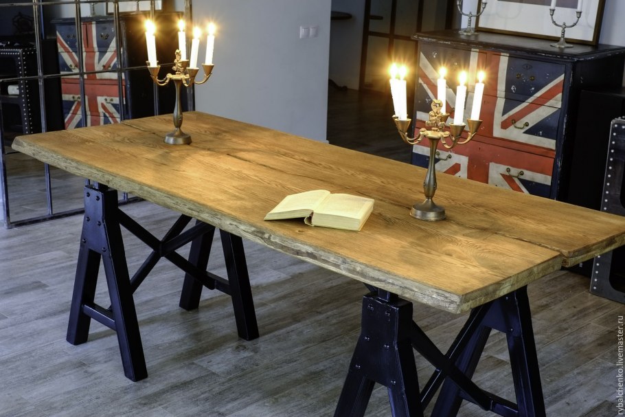 Кухня лофт из металла