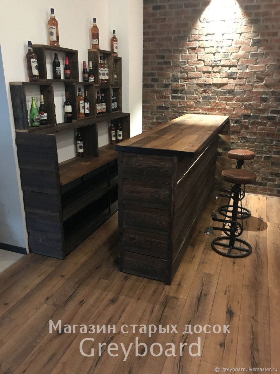 Барная стойка в стиле лофт