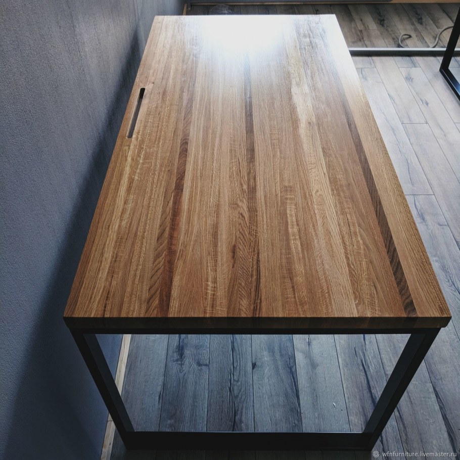 Стол массив дуба лофт 1800х800