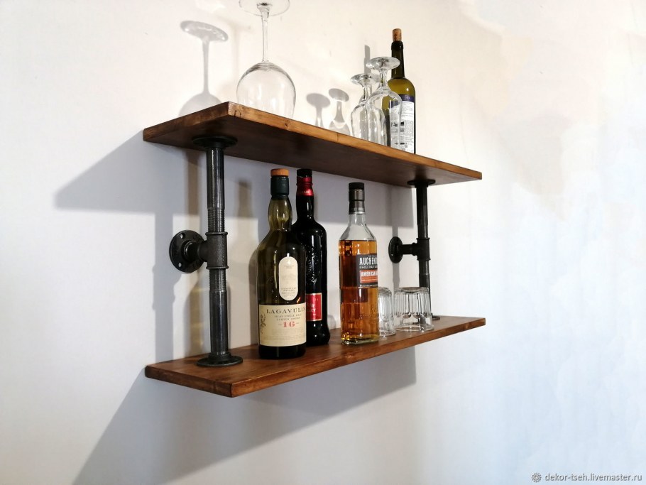 Полка в стиле лофт