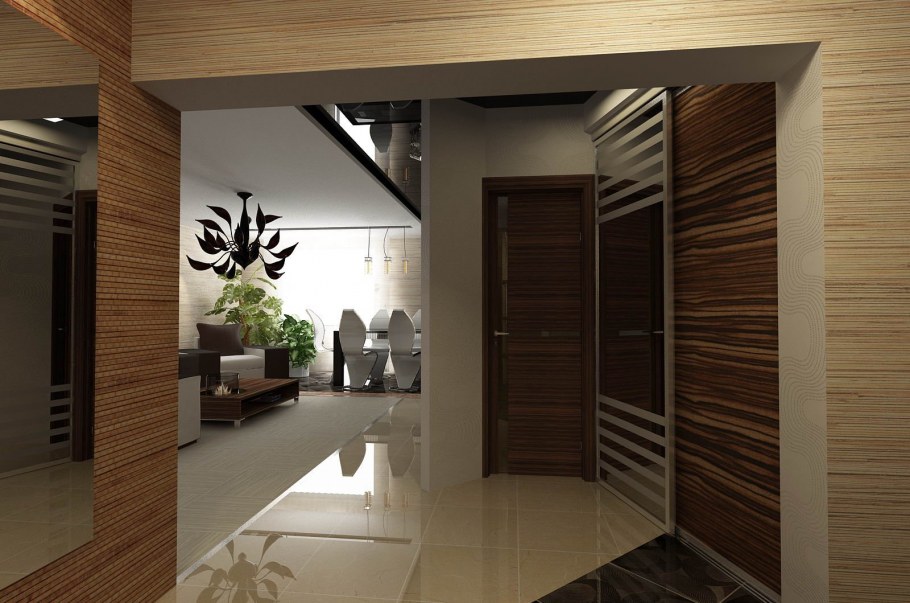 Интерьер гостиной прихожей