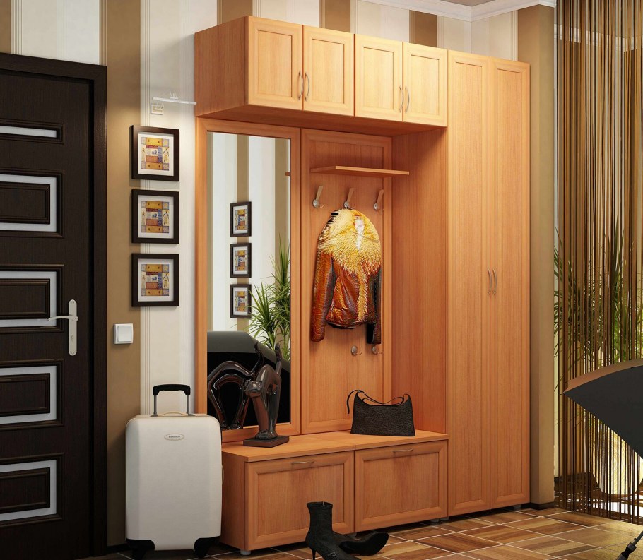 Встроенный шкаф купе зеркальный