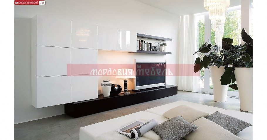 Стенка БЕСТО икеа белый глянец