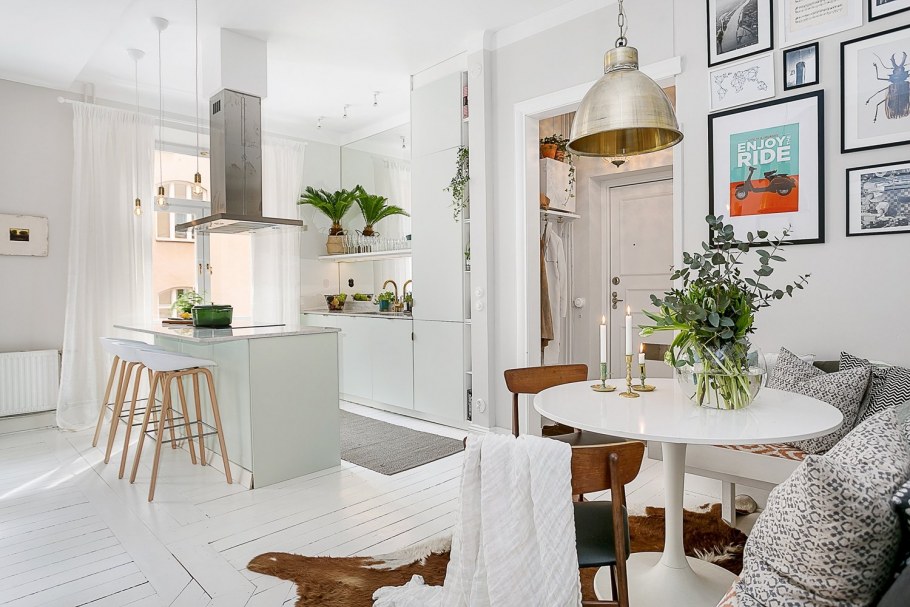 Кухня-гостиная 16м икеа